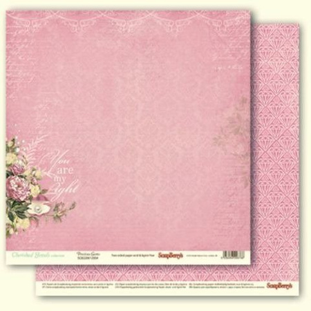 Papier do scrapbookingu dwustronny 30,5 x 30,5 cm CHERISHED JEWELS 14 szt. ScrapBerry`s